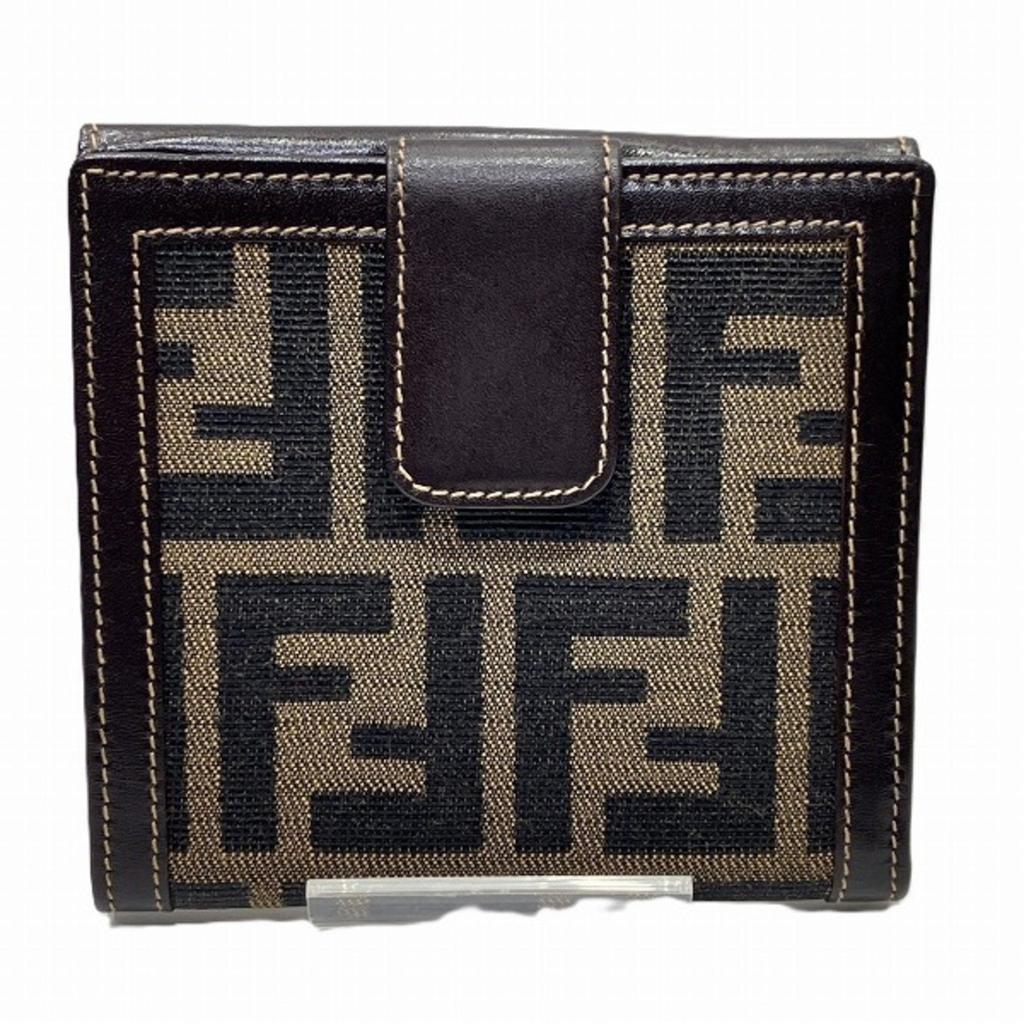 Fendi Fendi Baguette FF Jacquard Micro Trifold Wallet