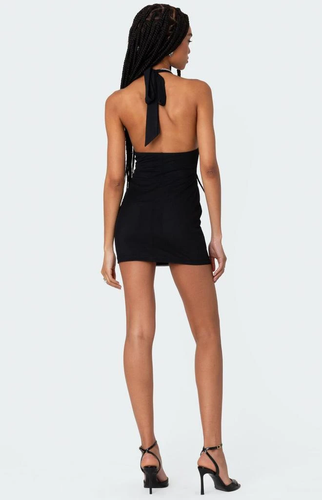 Edikted Knotted Mesh and Lace Mini Dress 5