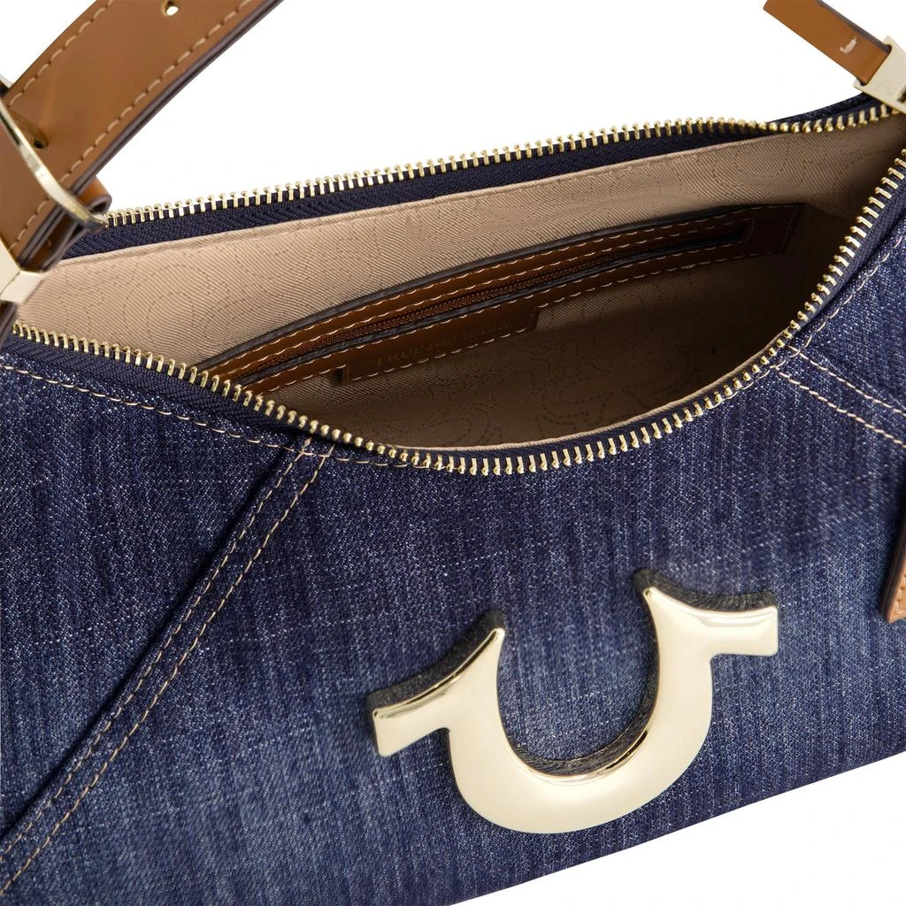 True Religion Metal Horseshoe Denim Hobo 5