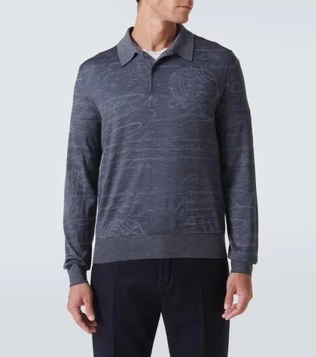 Berluti Wool-blend polo sweater 3