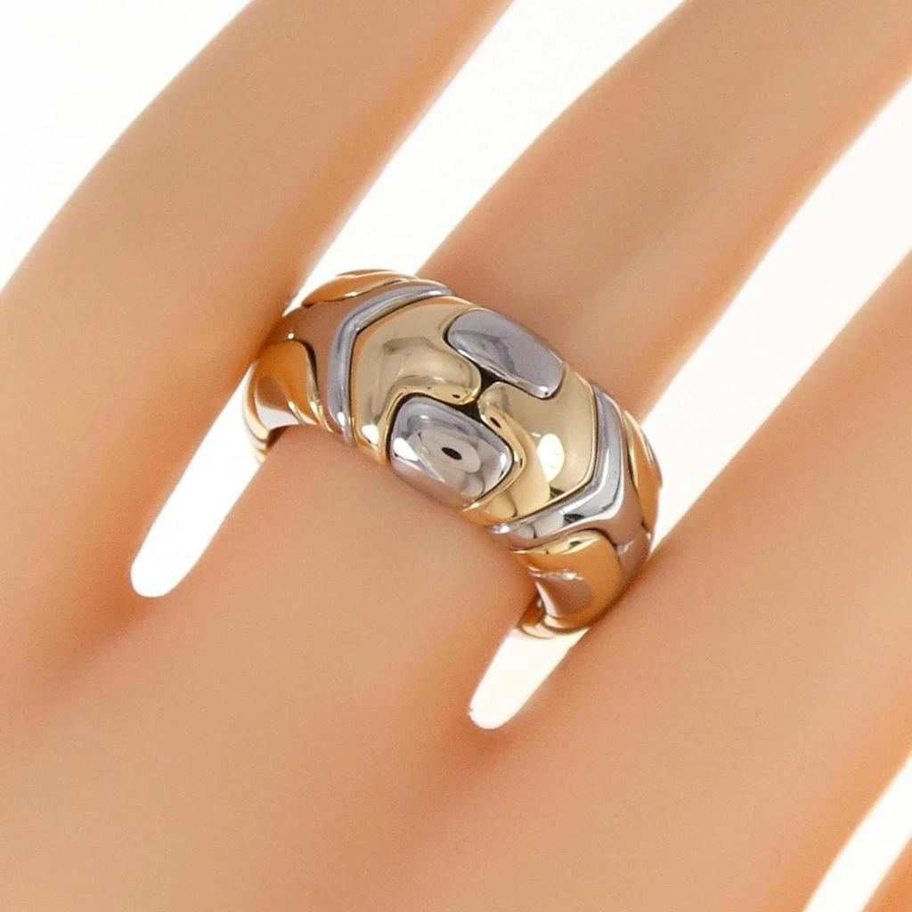 BVLGARI Stainless Steel yellow gold (18K) Band Ring (Pre-Owned) 5