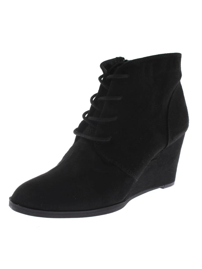 American Rag Baylie Womens Faux Suede Ankle Wedge Boots 4
