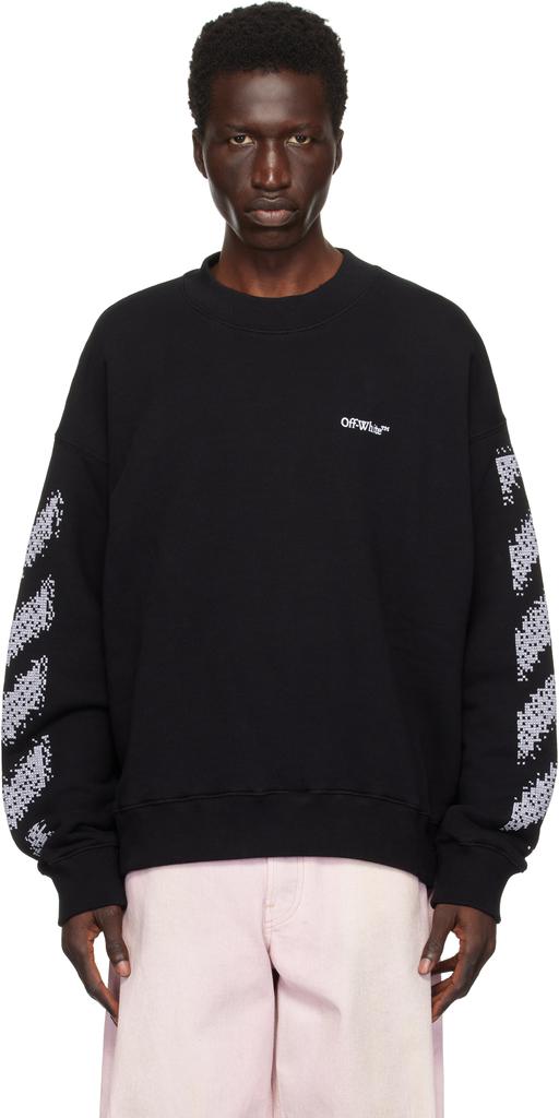 【関税込み】Off-White ブラック Pixel Diag Skate Tシャツ Off-White Black Pixel Diag Skate T-shirt - T-Shirts