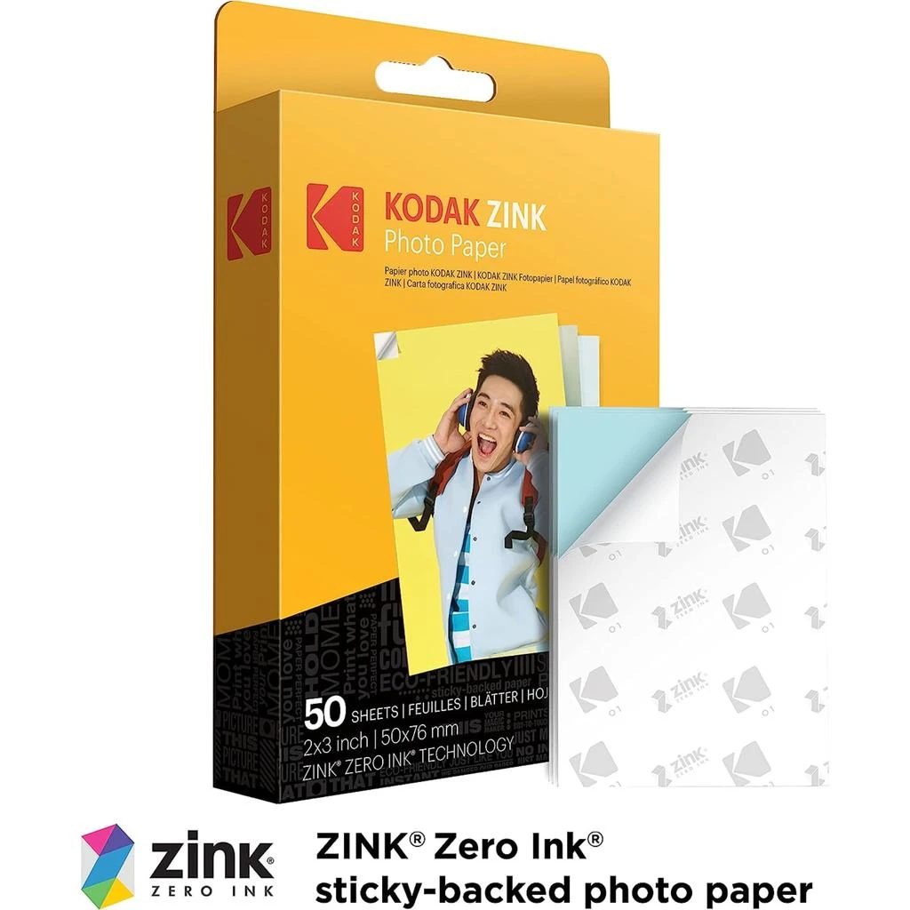 Kodak Zink Photo Paper 2x3" (50 Pack), Frames and Photo Album Bundle 2