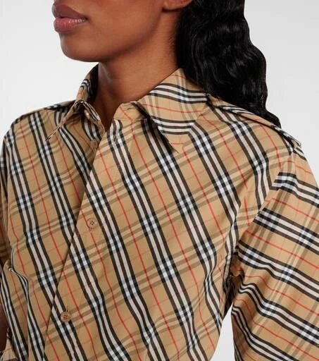 Burberry Burberry Check cotton shirt dress 4