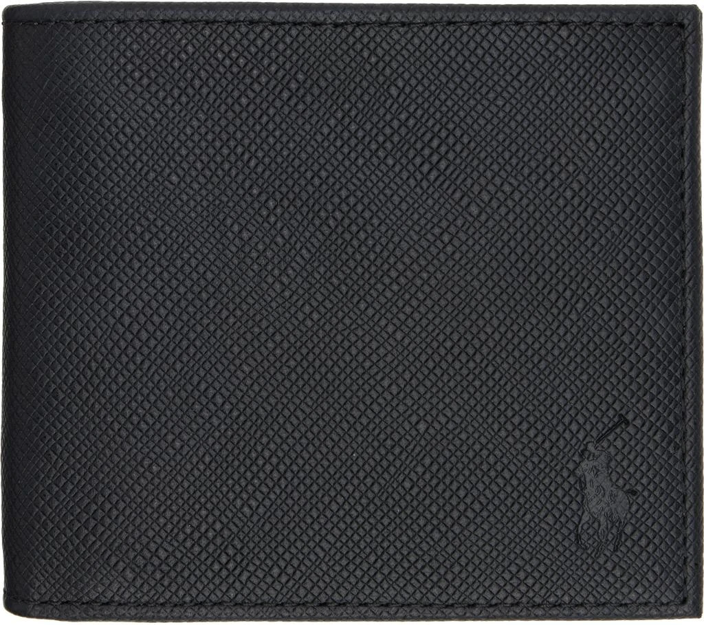 Ralph Lauren Black Saffiano Leather Billfold Wallet 1