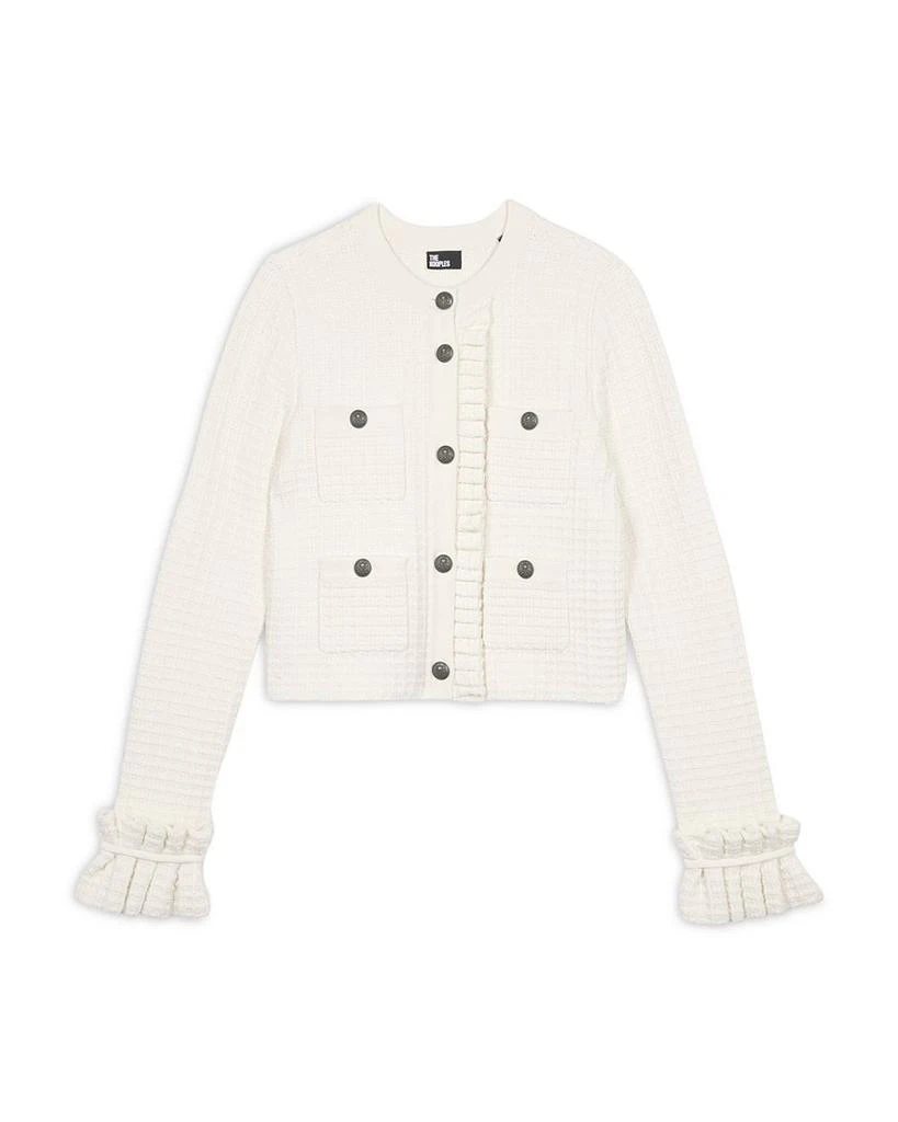 The Kooples Textured Ruffle Cuff Cardigan 5