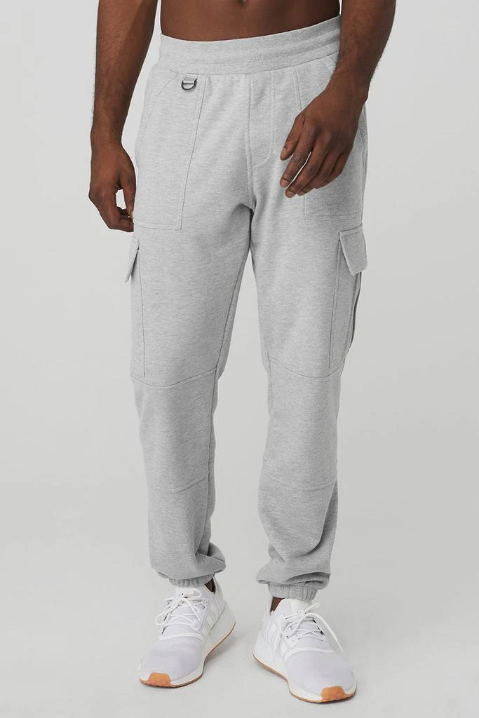 Alo Highline Cargo Sweatpant - Athletic Heather Grey 1