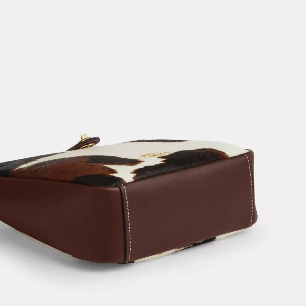 Coach Hadley Mini Crossbody Bag With Cow Print And Tassel 7