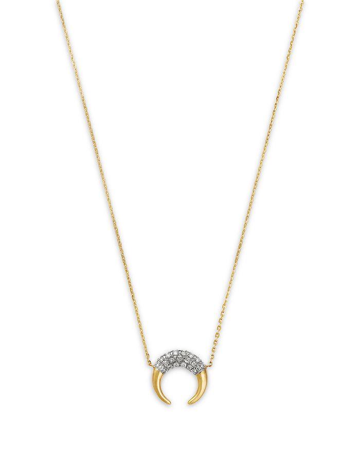 Bloomingdale's Fine Collection Pendant Necklace in 14K Yellow Gold, 0.10 tcw