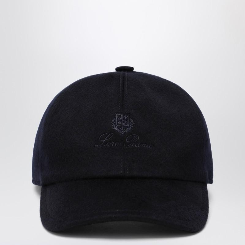 Loro Piana Navy blue cashmere beanie