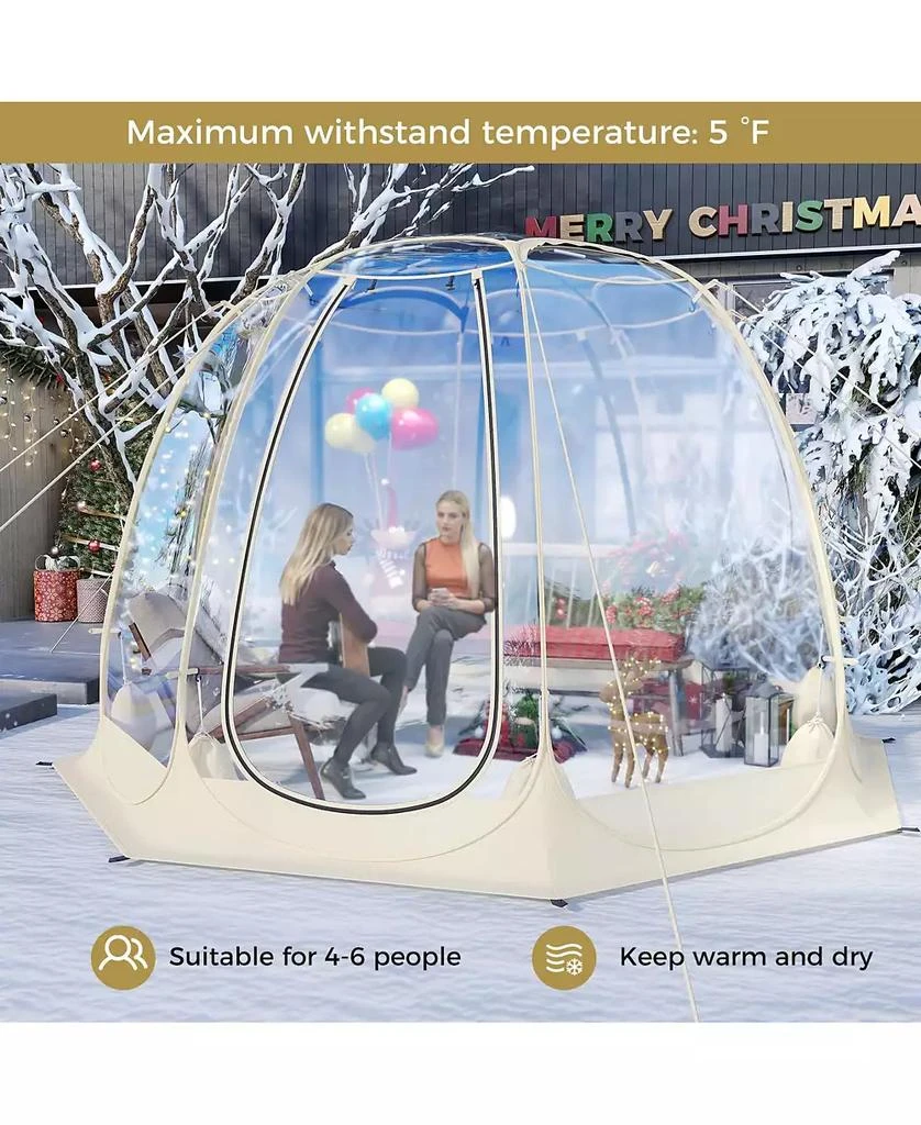 Mecale Clear Bubble Tent Transparent PVC Igloo, Instant Screen House 3
