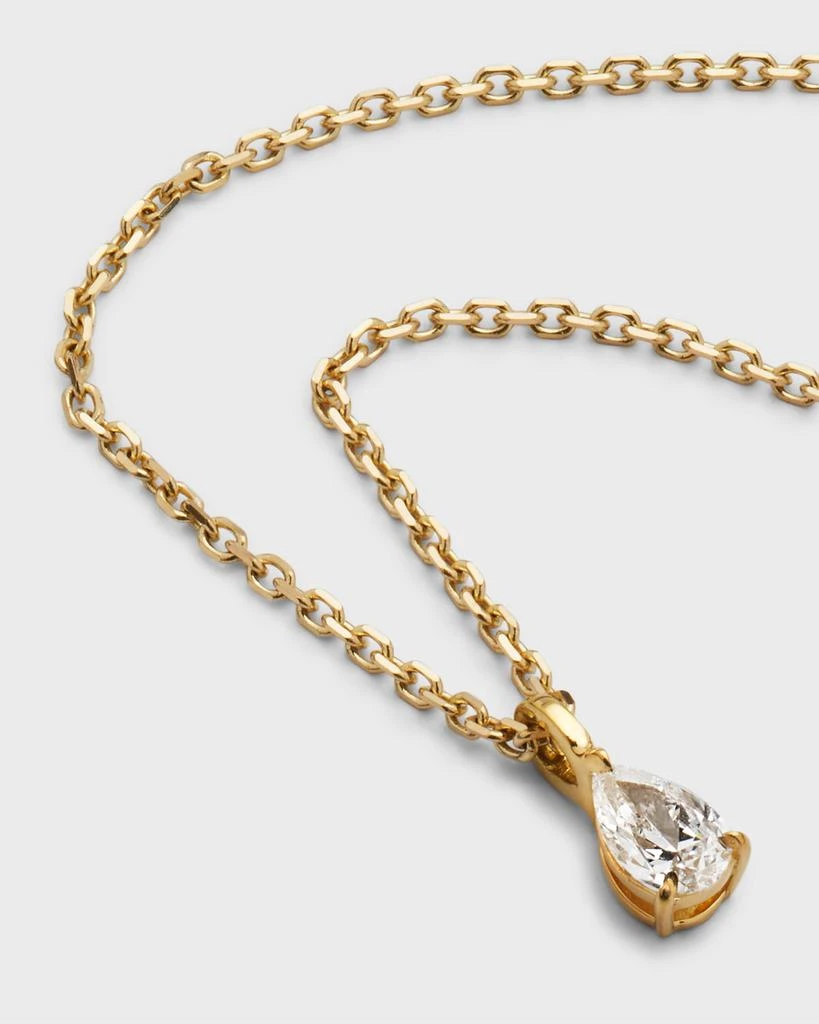 Anita Ko 18K Yellow Gold Pear Diamond Pendant Necklace 3