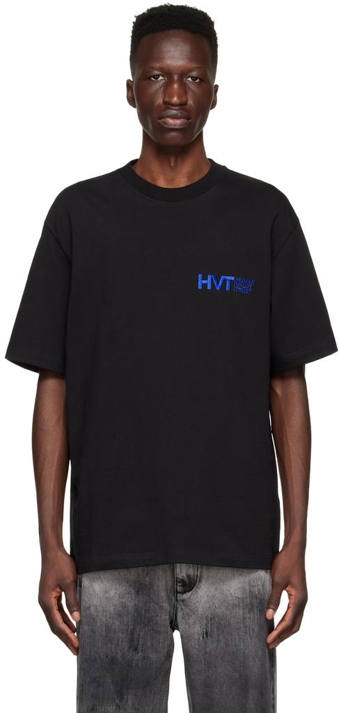 Xander Zhou Black Cotton T-Shirt