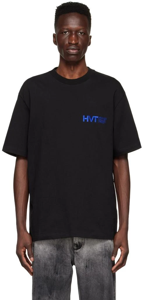 Xander Zhou Black Cotton T-Shirt 1
