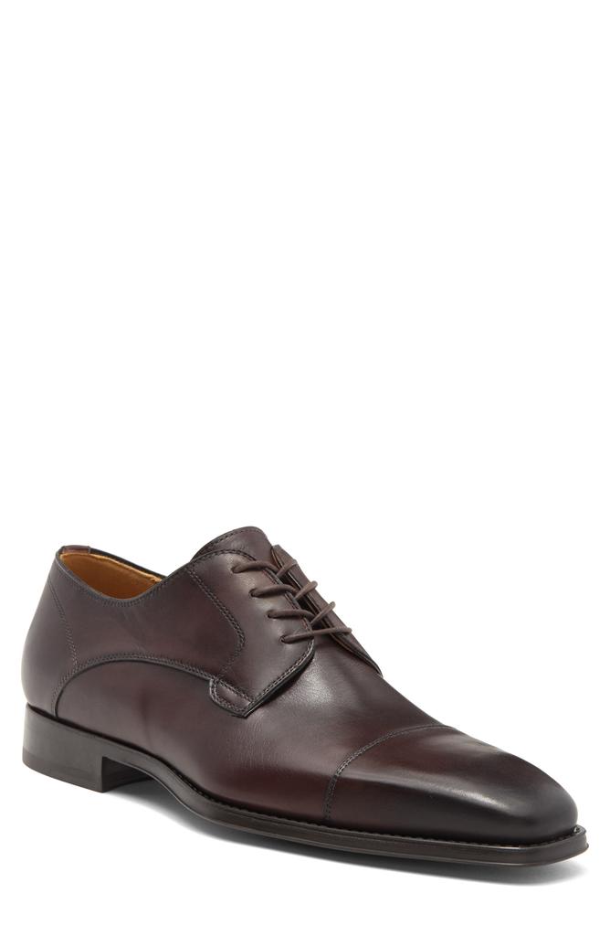 Magnanni Samson Burnished Cap Toe Derby - Wide Width Available