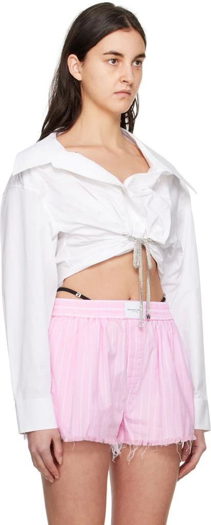 Alexander Wang White Cropped Shirt 2