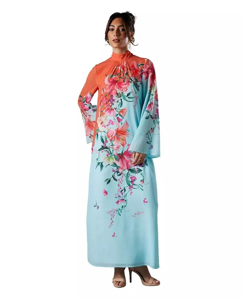 chinese dress ladies Printed Column Maxi Dress main image 1