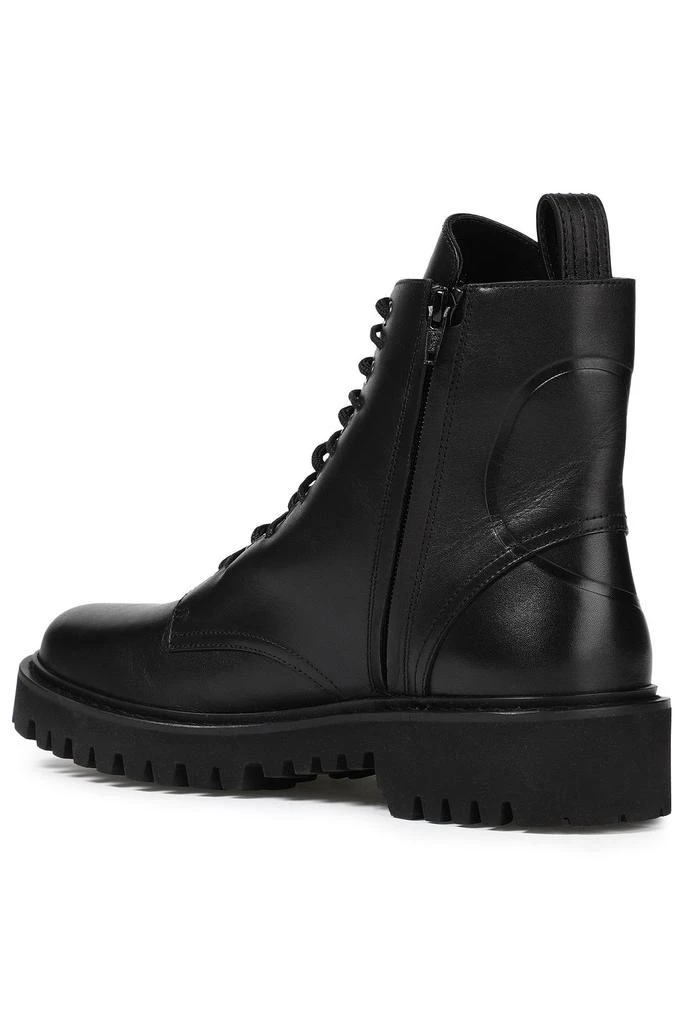 Valentino Embossed leather combat boots 3