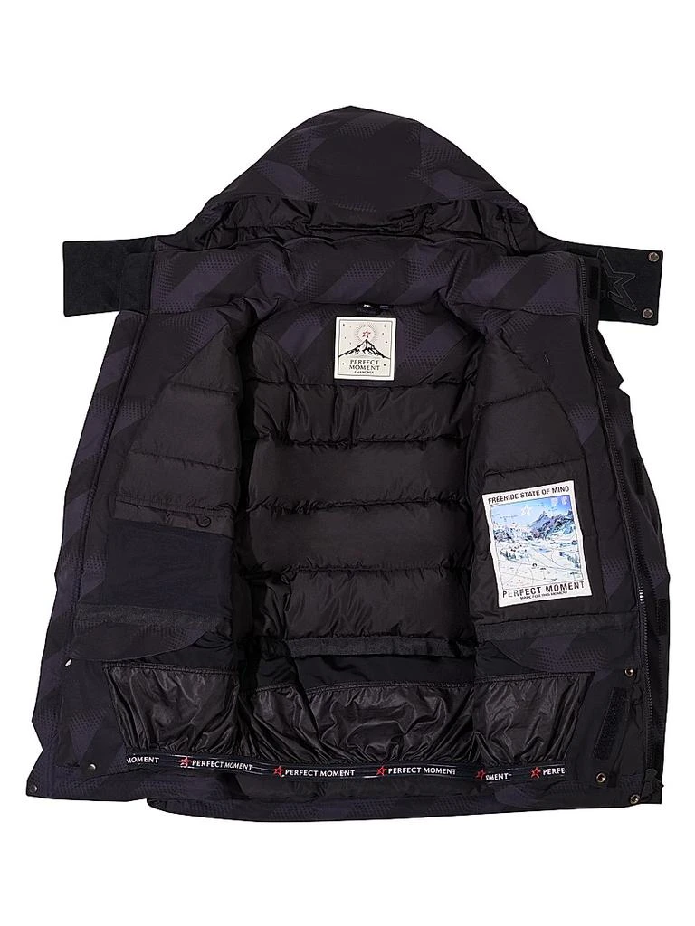 PERFECT MOMENT Max Houndstooth Down Hooded Ski Parka 3