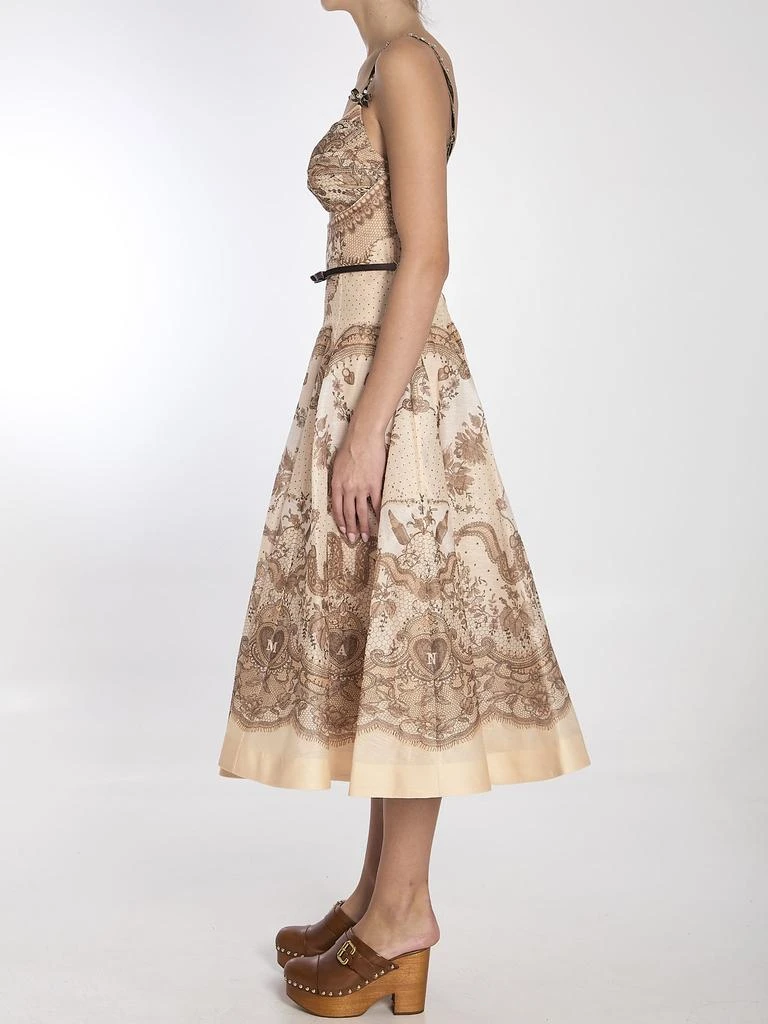 knee length dresses for ladies Zimmermann Crush Twist Front Mini Dress in Multi Floral main image 1