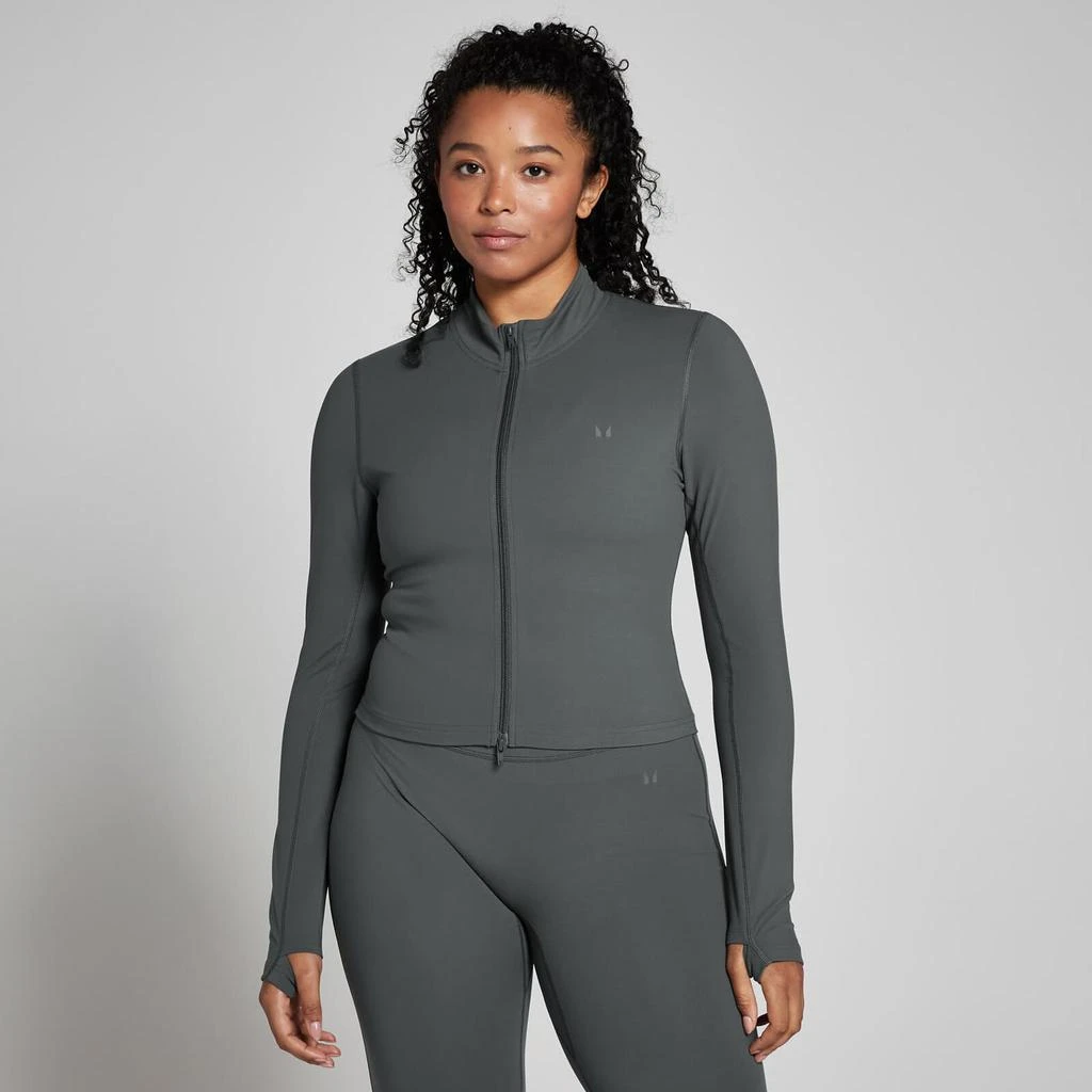 Myprotein MP Women's Tempo Cropped Jacket - Dark Shadow 1