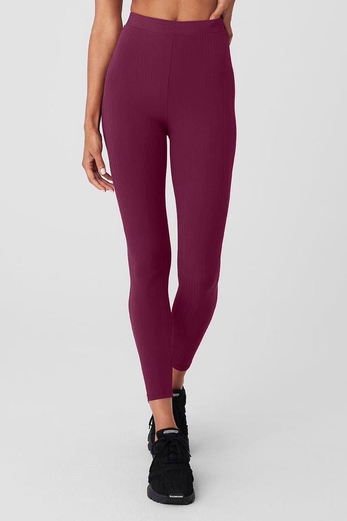 Alo High-Waist 7/8 Run It Back Legging - Wild Berry