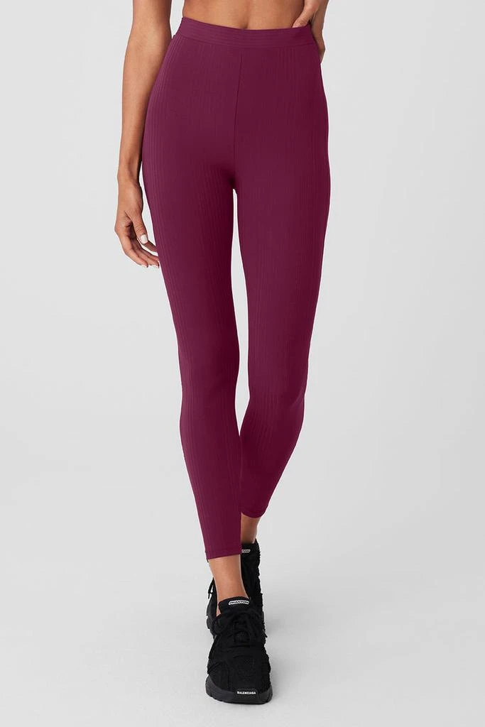 Alo High-Waist 7/8 Run It Back Legging - Wild Berry 1