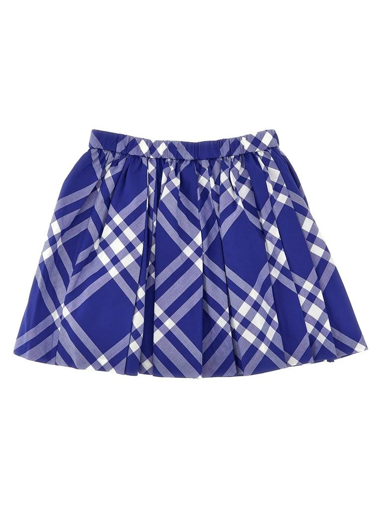 Burberry Burberry Kids Mid-Rise Checked Pleated Mini Skirt 2