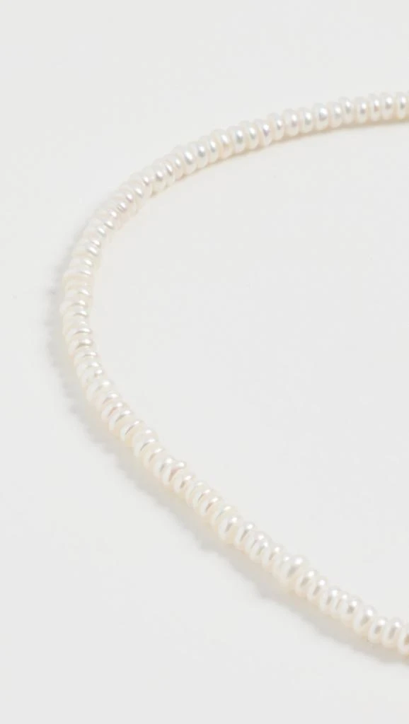 Shashi Loafer Anklet in Pearl 3