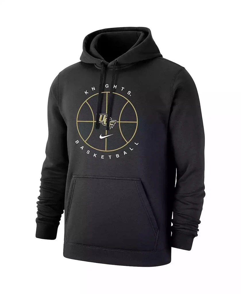 NIKE Men's Black UCF Knights Basketball Icon Club Fleece Pullover Hoodie 3