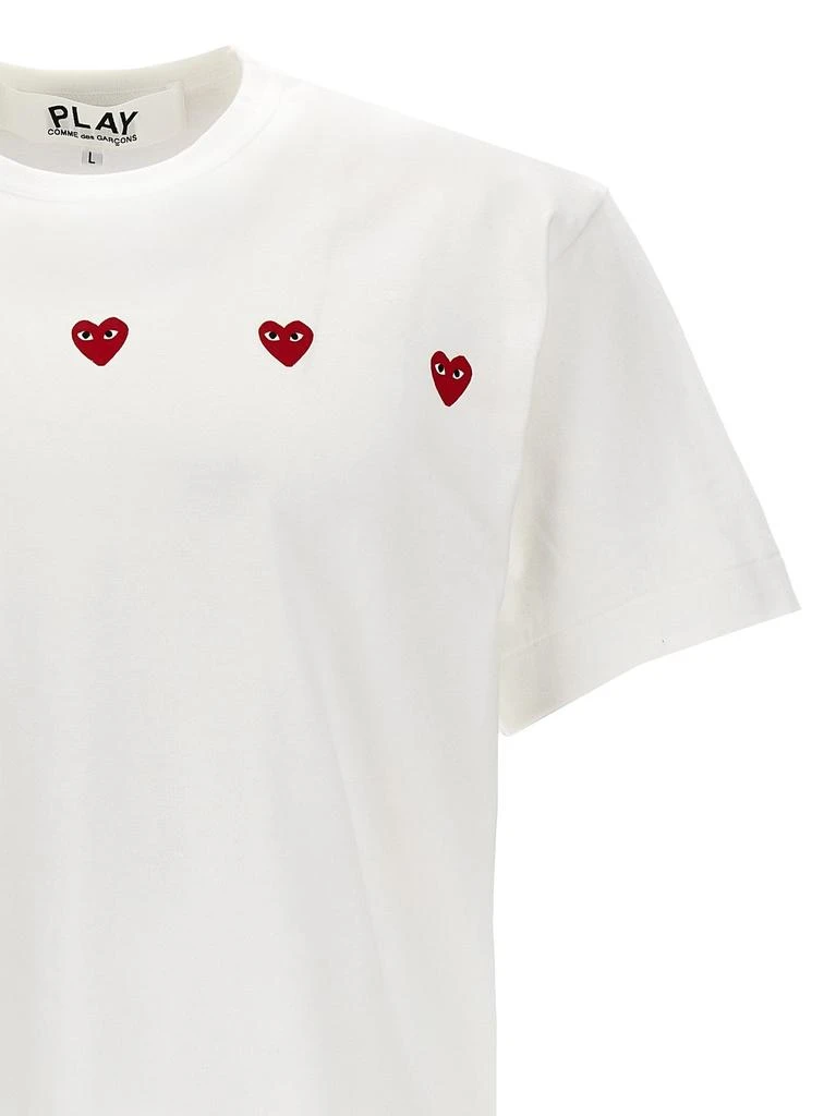 Comme des Garçons Play Comme des Garçons Play Triple Hearts Crewneck T-Shirt 3