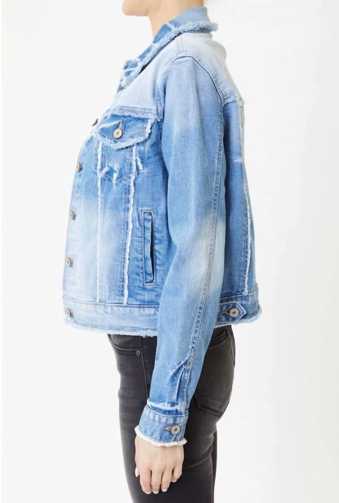 KanCan Kancan - Taylor Frayed Seam Denim Jacket 4