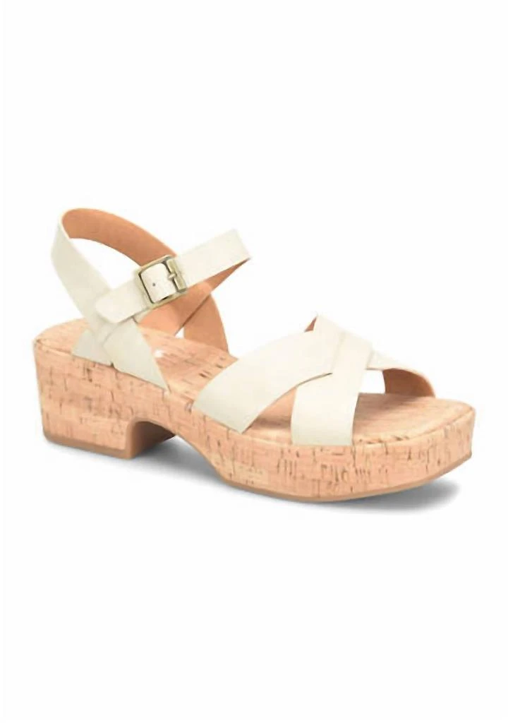 KORKS Dasha Sandal In Off White 1