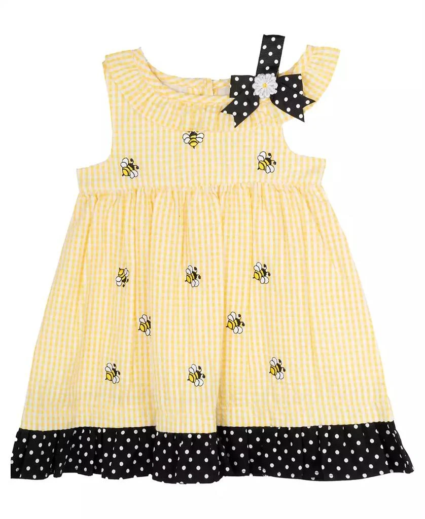 Rare Editions Baby Girls Bumble Bee Seersucker Dress 3