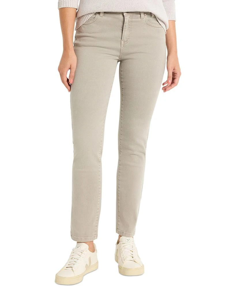 NIC+ZOE Daytrip Straight Leg Jeans in Dark Cobblestone 1