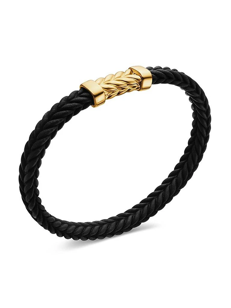 David Yurman Chevron Bracelet in Black Rubber 3