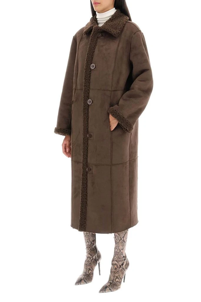 STAND STUDIO 'kenca' reversible eco-shearling coat 4