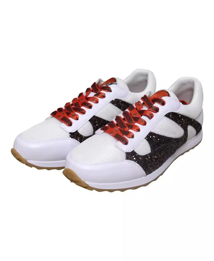 Cuce Women's Brown Cleveland Browns Glitter Sneakers 1