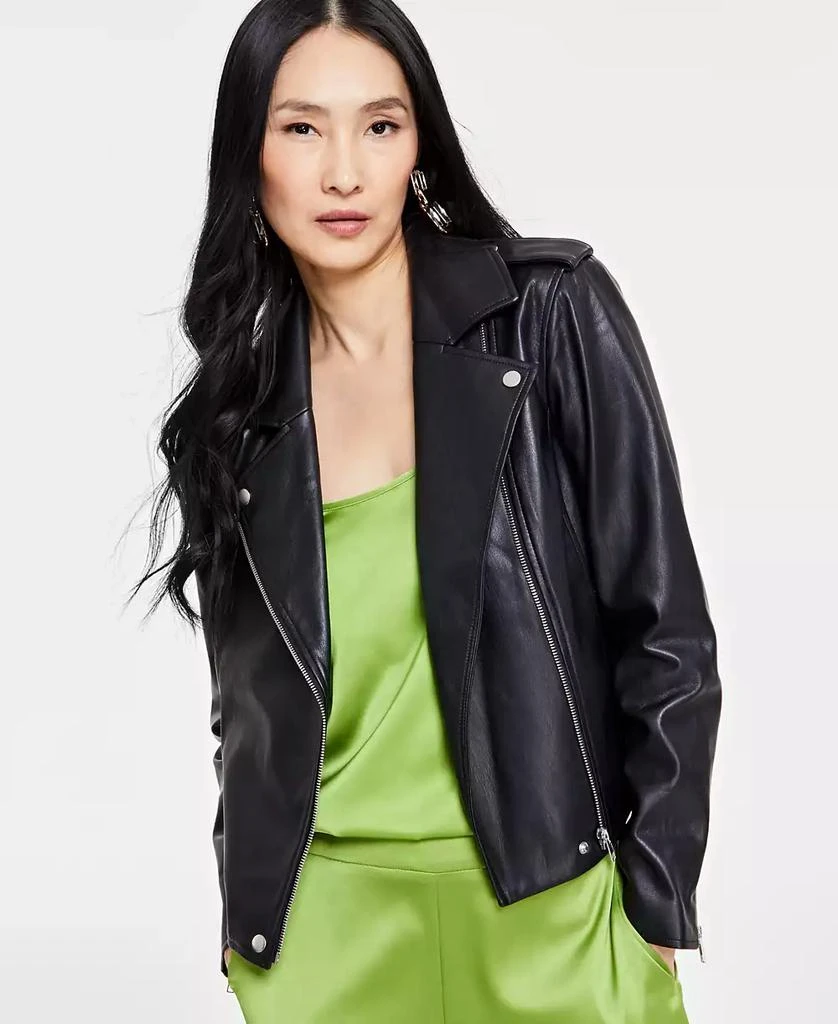 INC International Women's Faux-Leather Jacket, Created for Macy's 3