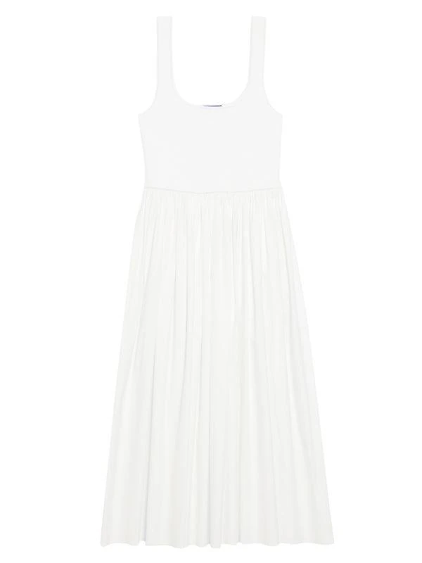 Theory Sleeveless Fit & Flare Midi Dress 4