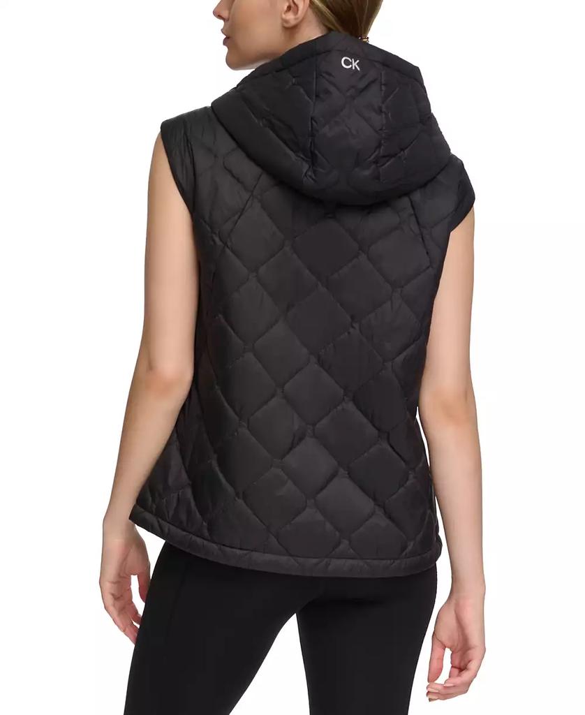 Calvin Klein Women's Quilted Oversized Hooded Vest