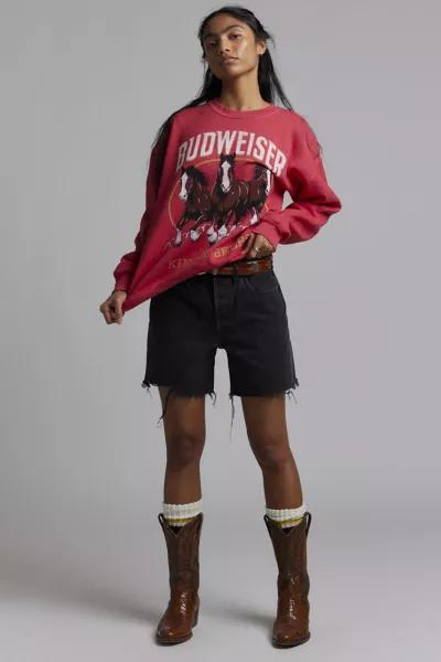 Urban Outfitters Budweiser Clydesdales Graphic Crew Neck Pullover