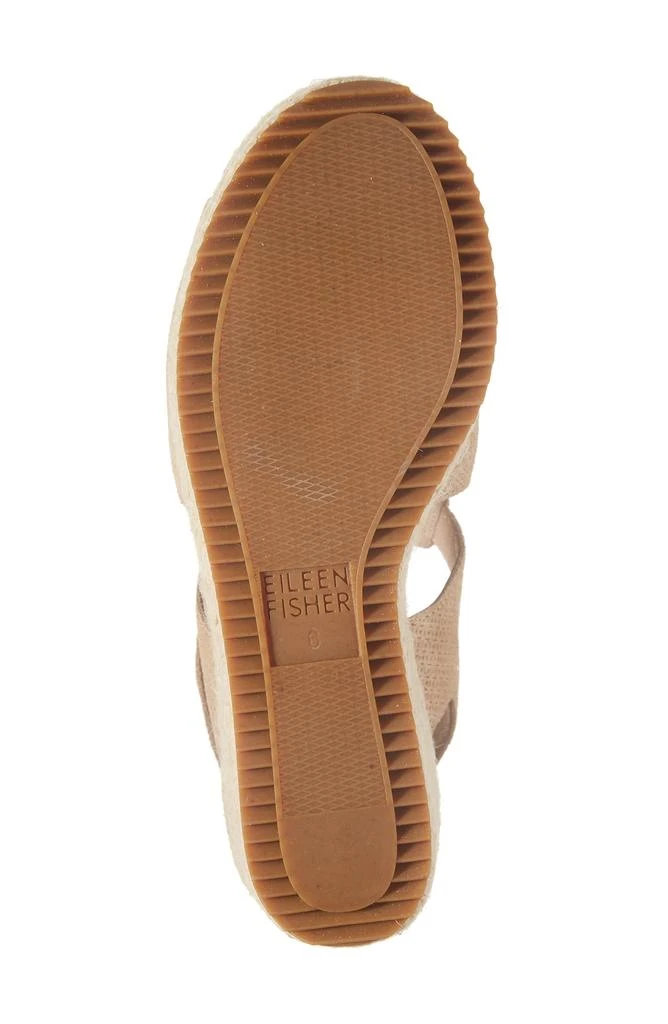 Eileen Fisher Wilda Slingback Espadrille Platform Wedge Sandal 6