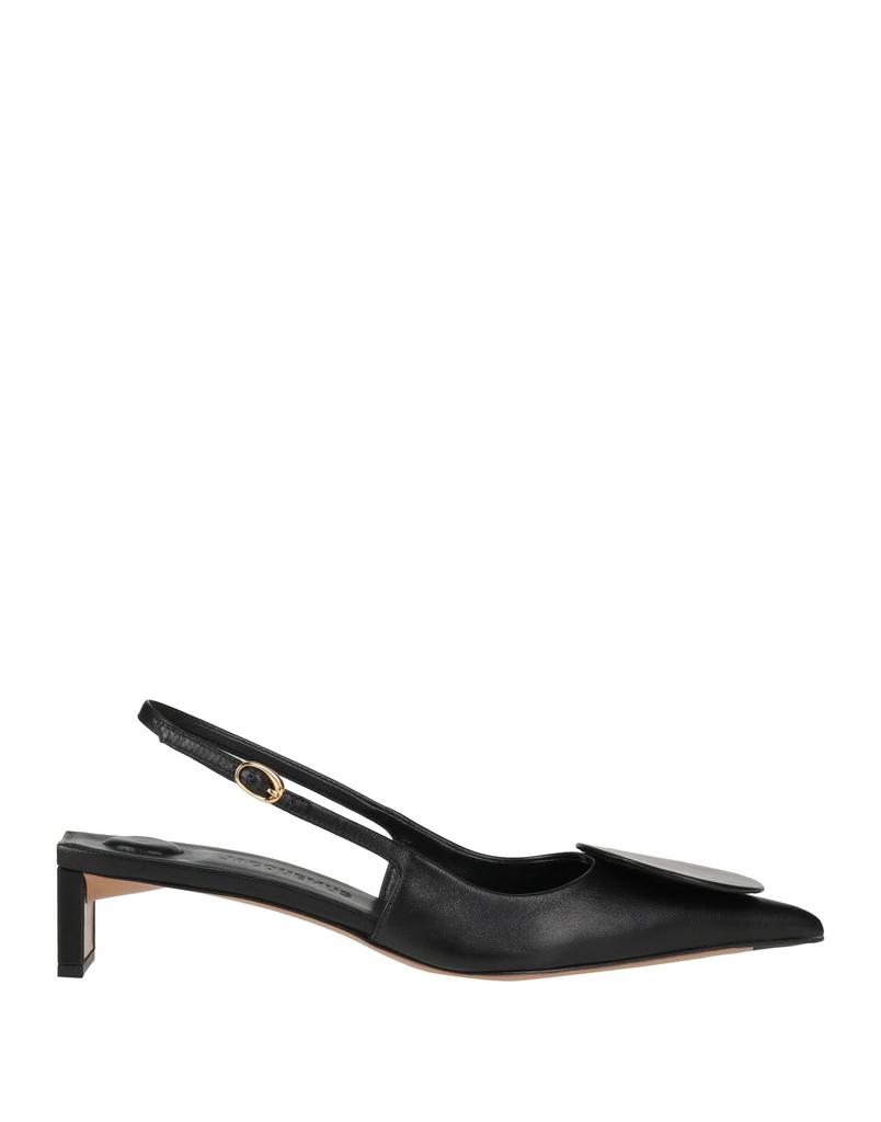 JACQUEMUS ジャックムス BLACK/BLACK HEELS 38 Jacquemus Les Slingbacks Duelo leather pumps - High Heels