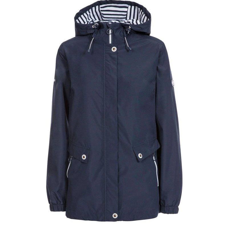 Trespass Womens/Ladies Flourish Waterproof Jacket Navy 2