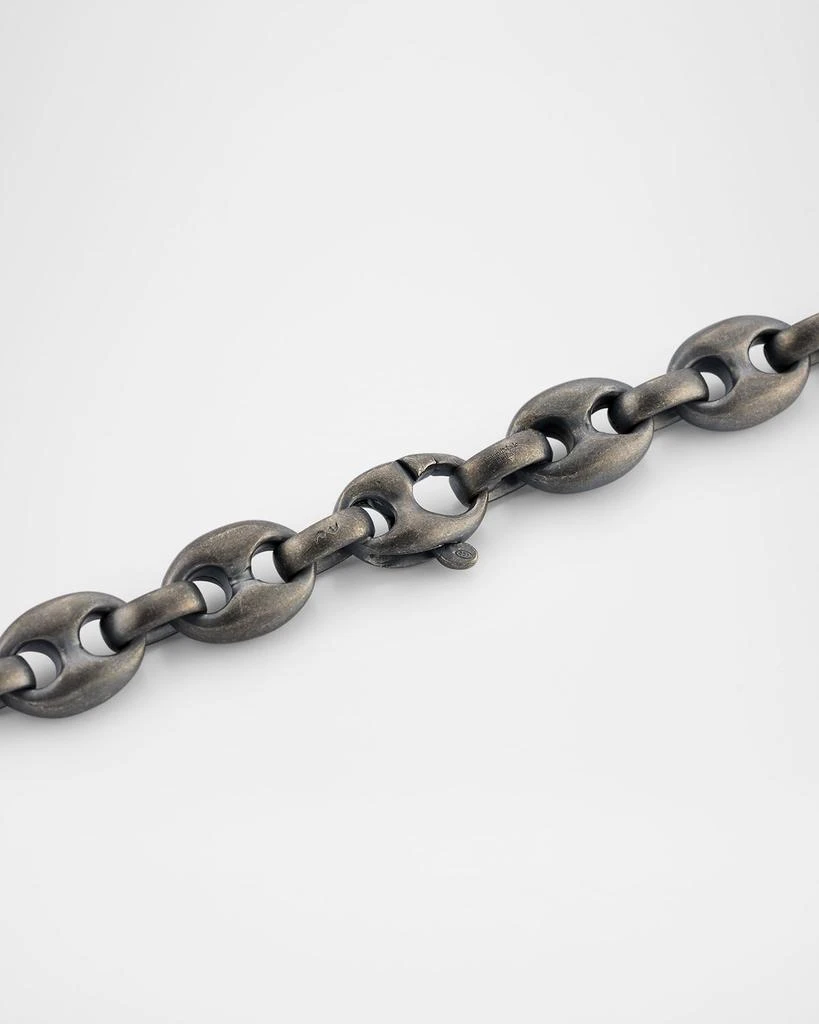 Marco Dal Maso ULYSSES Oxidized Silver and Black Enamel Diamond Necklace 4