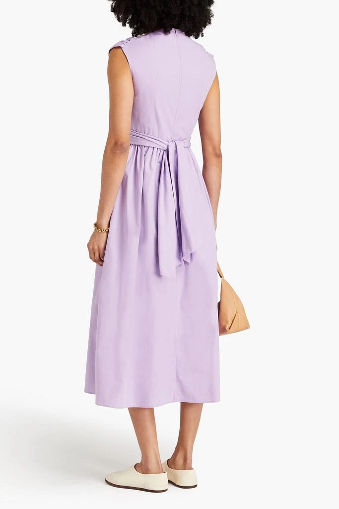 TOVE Carine twist-front cutout cotton-poplin midi dress 3