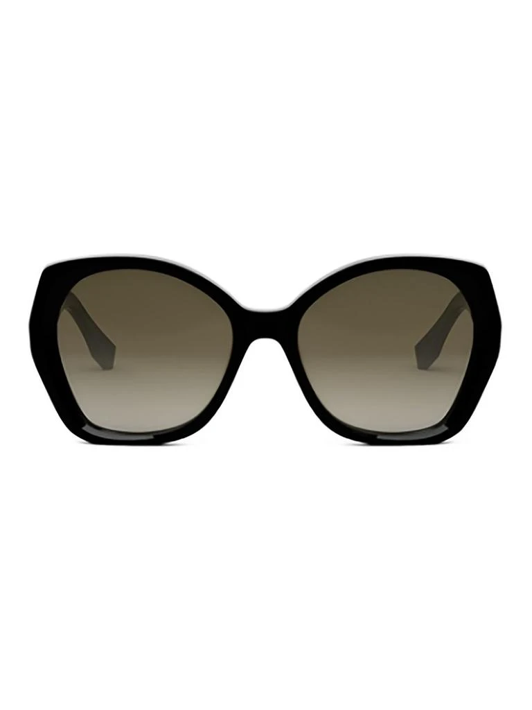 Shop Fendi Eyewear Butterfly Frame Sunglasses on Sale at  display picture 1