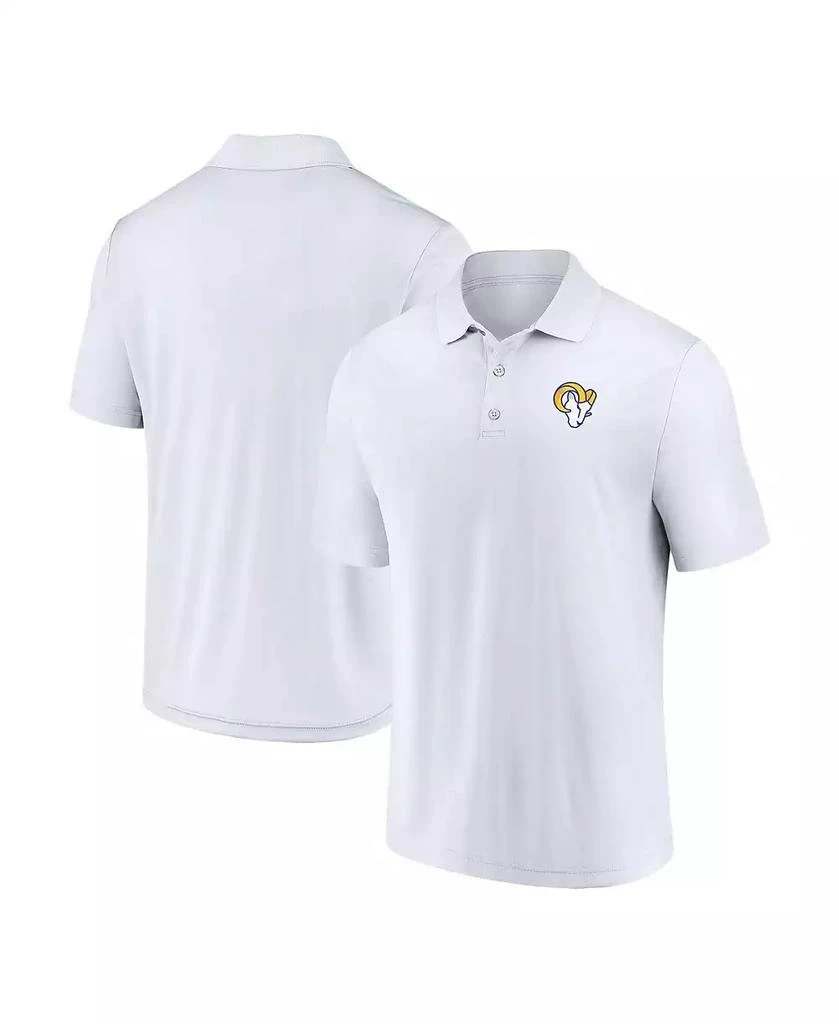 Fanatics Men's White Los Angeles Rams Component Polo Shirt 1